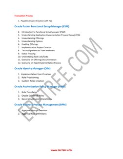 Oracle Fusion Financials Training Guide | PDF | Accounts Payable | Invoice