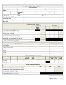 Monthly ICTC Reporting Format | PDF | Sexually Transmitted Infection ...