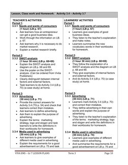 Grade 7 EMS Term 3 Lesson Plans | PDF | Teaching Method | Lesson Plan