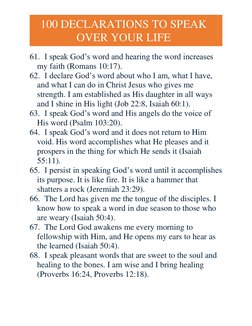 Declarations 100 Biblical Declarations for Life | PDF | God In Christianity ...