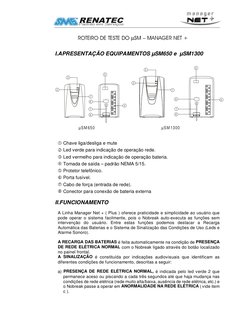 	

µ


 !"#$%
I.APRESENTAÇÃO EQUIPAMENTOS µSM650 e  µSM1300  
 
4
2