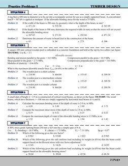 Timber Design Practice Problems | PDF | Bending | Beam (Structure)