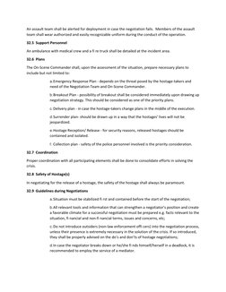 Hostage Checklist.pdf Hostage Situation Management Procedures | PDF | Hostage | Negotiation