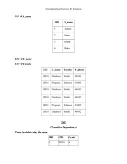 Database Normalization Exercises Solutions | PDF | Data Management ...