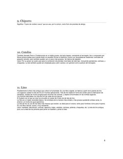 4 
 
 
9. Chiporro 
Significa: “Cuero de cordero nuevo” que se usa, por lo común, como forro de prendas de abrigo.