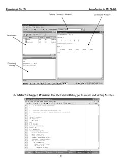 Experiment No. (1)                                                                                                     Introd