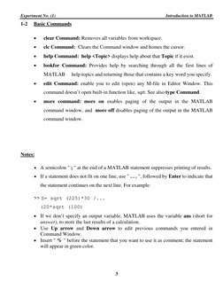 Experiment No. (1)                                                                                                     Introd