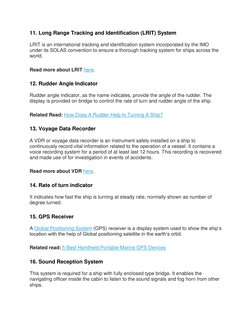 30 Types of Ship Navigation Equipment | PDF | Navigation | Ships