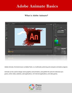 Adobe Animate Basics Guide | PDF | Adobe Flash | Animation