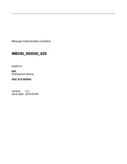 Message Implementation Guideline 
 
MBUSI_003050_820 
 
based on 
    
820 
PrePayment Advice 
    
ASC X12 00