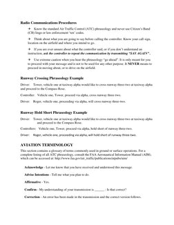 ATC Communication Procedures and Examples | PDF | Air Traffic Control ...