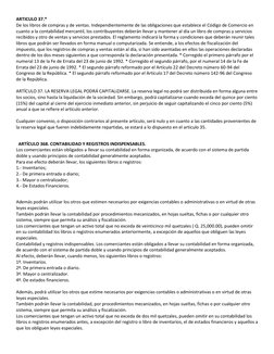 ARTICULO 37.*  
De los libros de compras y de ventas. Independientemente de las obligaciones que establece el Código de Comer