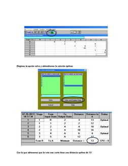 Elegimos la opción solve y obtendremos la solución óptima: 
 
 
 
 
 
 
 
 
 
Con lo que obtenemos que la
