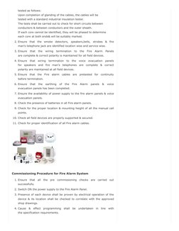 Method of Statement For Testing & Commissioning of Fire Alarm System ...