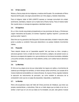 3.3. 
El San Juanito 
Música y Danza propia de los indígenas y mestizos del Ecuador. Es considerado el Ritmo 
Nacional del Ec