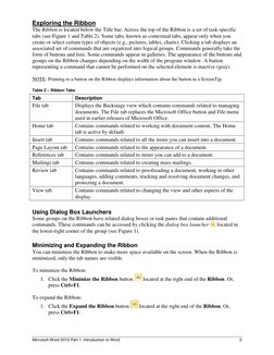 MS Word 2010: User Interface Guide | PDF | Microsoft Word | Typefaces
