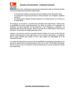 ESCUELA DE EDUCACIÓN  Y CIENCIAS SOCIALES 
 
CENTRO PSICOPEDAGÓGICO 2010 
 
Debemos hacer notar, además que esos diversos par