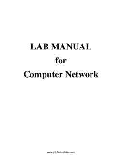 LAB MANUAL 
for 
Computer Network 
www.jntufastupdates.com
