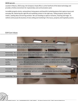 WHO we are 
Located in Maseru, Old Europa, the Company’s head office is at