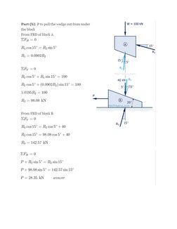 Wedge Friction Problems in Mechanics | PDF | Teaching Methods ...