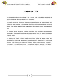 UNIVERSIDAD NACIONAL DE TRUJILLO                             EDUCACIÓN INICIAL 
 
 
 
4 
 
INTRODUCCIÓN 
 
El siguiente infor