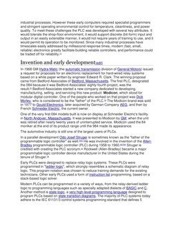 industrial processes. However these early computers required specialist programmers 
and stringent operating environmental co
