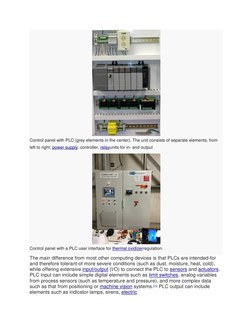 (https://en.wikipedia.org/wiki/File:Control-panel-plc.jpg) (https://en.wikipedia.org/wiki/File:PLC_Control_Panel.png) 
Contr