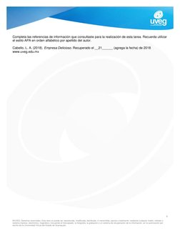 8 
©UVEG. Derechos reservados. Esta obra no puede ser reproducida, modificada, distribuida, ni transmitida, parcial o total