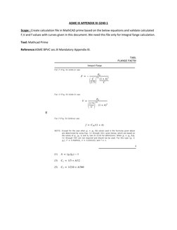 MathCAD Calculations for ASME XI | PDF