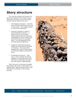 Human Interest
Feature Writing
The Defense Information School, Fort George G. Meade, Maryland
5
Home  |  Definition & Purpose