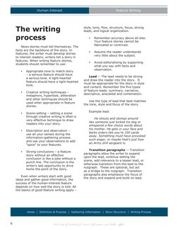 Human Interest
Feature Writing
The Center of Excellence for Visual Information and Public Affairs
6
Home  |  Definition & Pur
