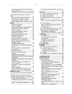 TABLE OF CONTENTS 
 
CIVIL PROCEDURE - REMEDIAL LAW 
LA SALLIAN COMMISION ON BAR OPERATIONS 
iii 
Service upon minors and inc