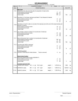 Demolition Survey Example Demolition Quantity Survey Report | PDF | Stairs | Demolition