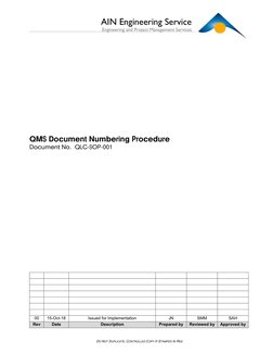 QMS Document Numbering Procedure | PDF | Specification (Technical ...