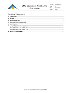 QMS Document Numbering Procedure | PDF | Specification (Technical ...