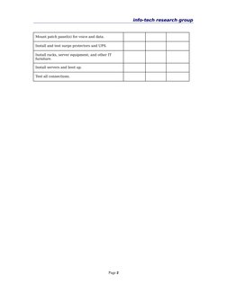 Server Room Maintenance Checklist Guide | PDF