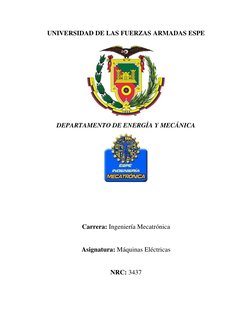 UNIVERSIDAD DE LAS FUERZAS ARMADAS ESPE 
 
DEPARTAMENTO DE ENERGÍA Y MECÁNICA 
 
 
 
 
Carrera: Ingeniería Mecatrónica 
 
Asi