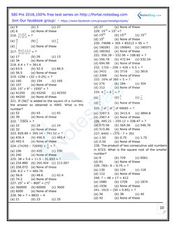 10
(a) 9
(b) 3
(c) 27
(d) 6
(e) None of these
216.
3 × 8+4
9 × 15−9 = ?
(a)
16
9
(b)
2
3
(c)
4
9
(d)
3
2
(e) None of