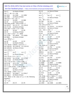 6
(d) 4
3
5
(e) None of these
107. ? ÷ 40 × 9 = 378
(a) 1616
(b) 1648
(c) 1696
(d) 1680
(e) None of these
108. 975 + 714 ÷