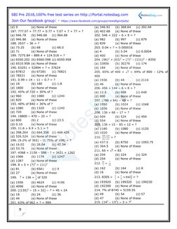 9
(d) 9
(e) None of these
187. 777.07 + 77.77 + 0.77 + 7.07 + 7 + 77 = ?
(a) 946.78
(b) 946.68
(c) 964.68
(d) 946.86
(e) Non