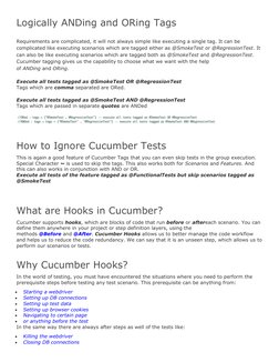 Logically ANDing and ORing Tags 
 
Requirements are complicated, it will not always simple like executing a single tag. It ca