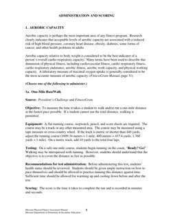 Missouri Physical Fitness Assessment Manual 
 
 
Missouri Department of Elementary & Secondary Education  
 5
ADMINISTRATIO