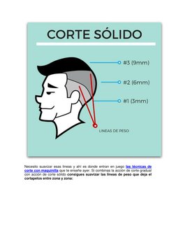 Necesito suavizar esas lineas y ahí es donde entran en juego las técnicas de 
corte con maquinilla que te enseñe ayer. Si c