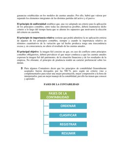 ganancias establecidas en los modelos de cuentas anuales. Por ello, habrá que valorar por 
separado los elementos integ