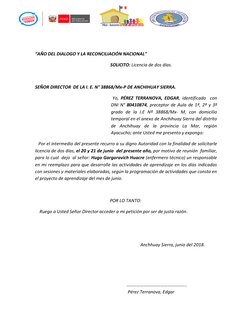 “AÑO DEL DIALOGO Y LA RECONCILIACIÓN NACIONAL”