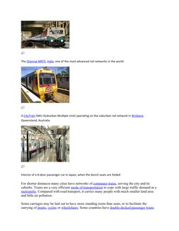 Types of Trains and Their Functions | PDF | Train | Rail Transport