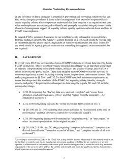 Contains Nonbinding Recommendations 
 
2 
in and influence on these strategies is essential in preventing and correcting cond