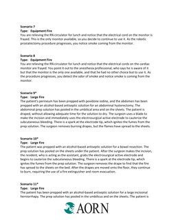 Fire Drill Scenarios for Perioperative Teams | PDF | Surgery | Anesthesia