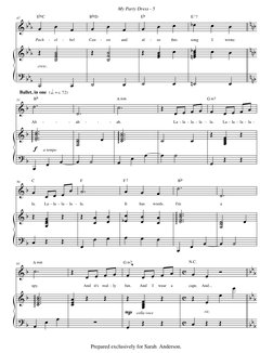 my party dress instrumental My Party Dress Sheet Music PDF | PDF | Performing Arts