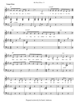 do you like my party dress lyrics My Party Dress Sheet Music PDF | PDF | Performing Arts